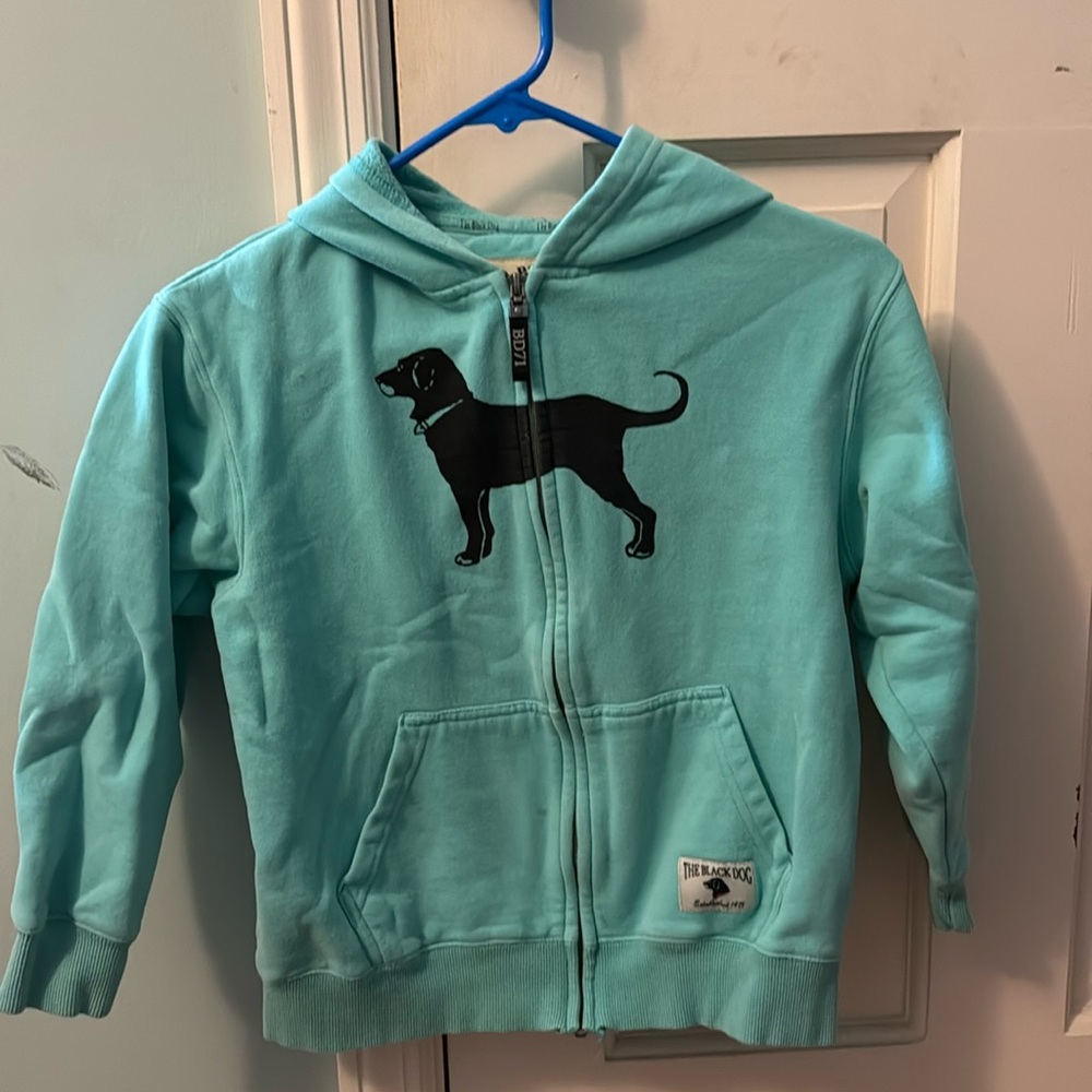 The Black Dog zippered hoodie